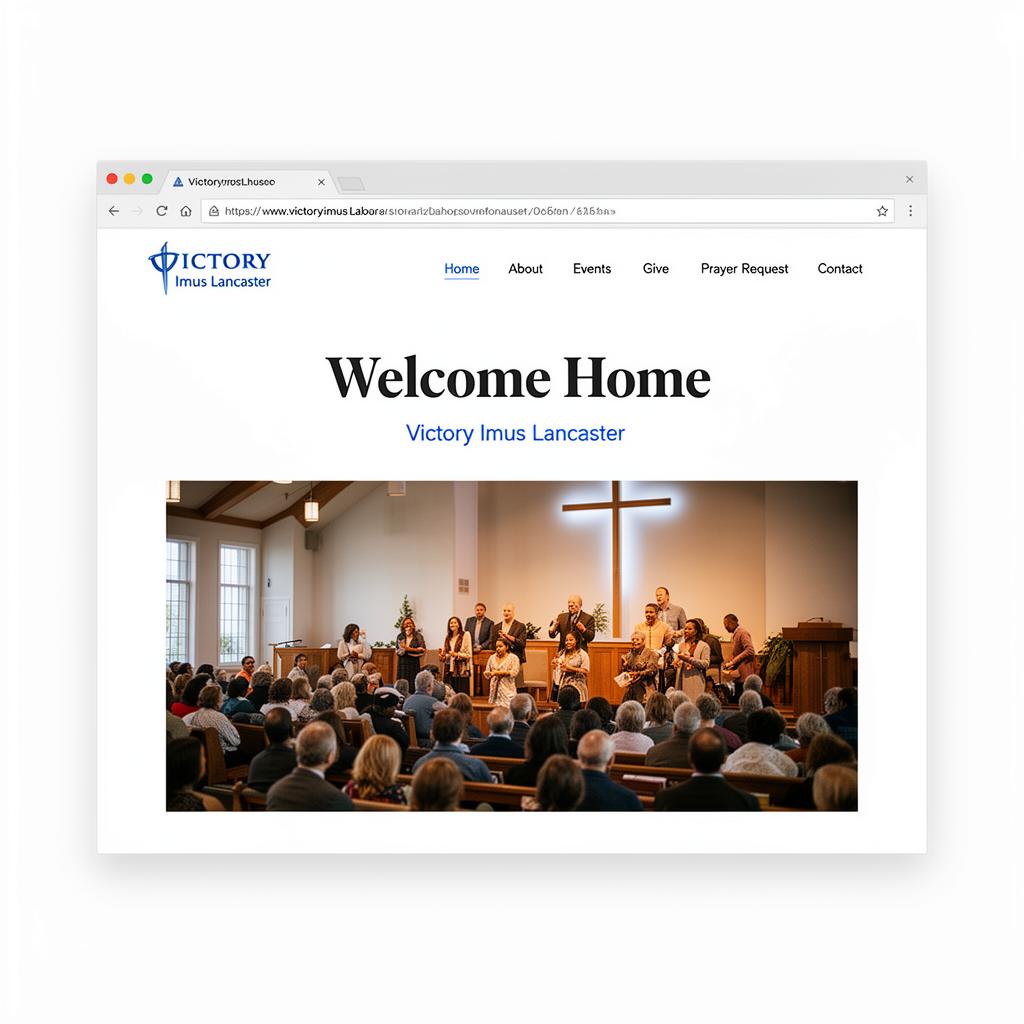 Victory Imus Lancaster new website — white and blue design